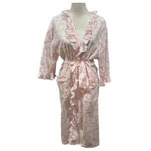 Lenora Josie Floral Ruffle Robe Size Medium